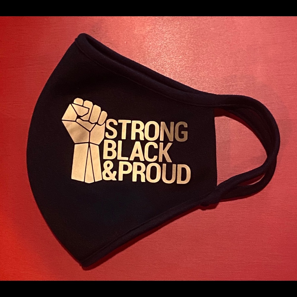 Strong Black & Proud Face Mask - Picture 2 of 4